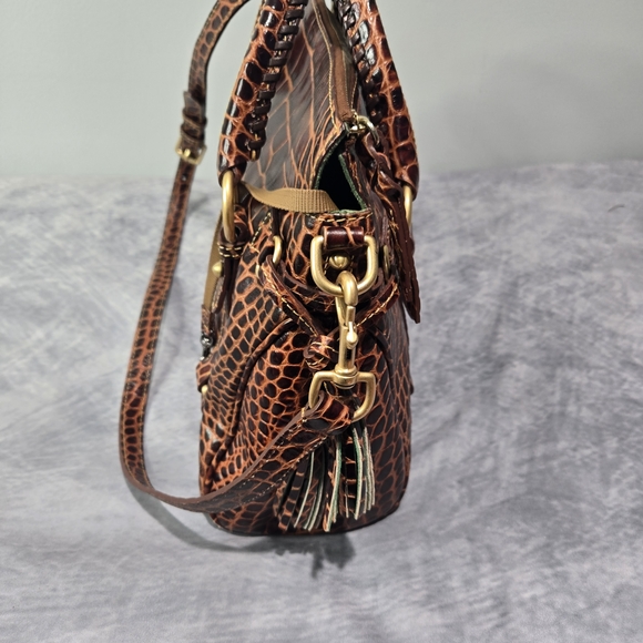 Dooney & Bourke Croco Fino Satchel - Picture 3 of 10